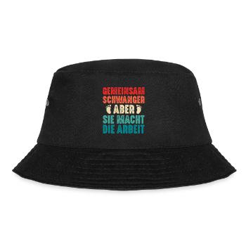 Soon dad PREGNANT TOGETHER BUT SHE MAKES THE - Bucket Hat - black - Front - Lela (165cm)