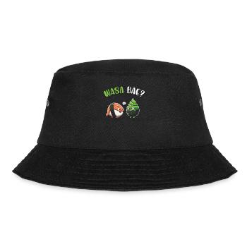 Sushi Essen Japan Nigiri Geschenk - Bucket Hat - Schwarz - Vorne - Lela (165cm)
