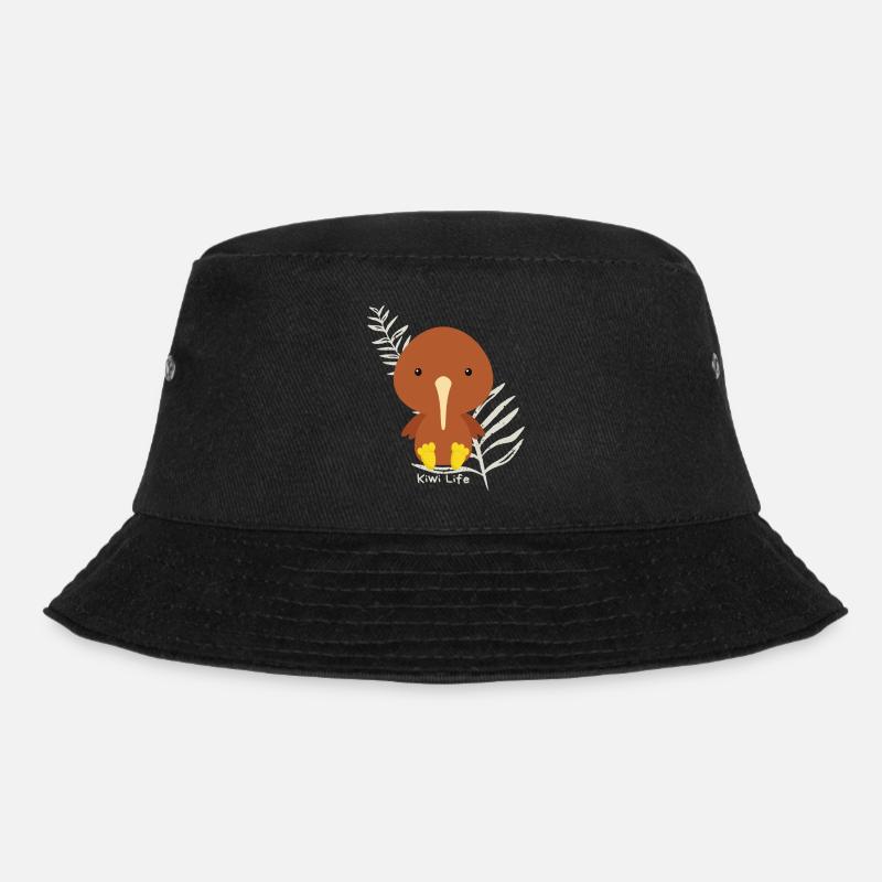Kiwi Life - Bucket Hat - black