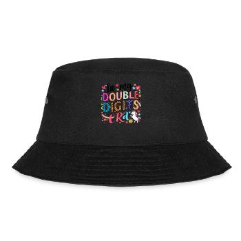 Double Digits Era Colorful Unicorn Art 10th - Bucket Hat - black - Front - Lela (165cm)