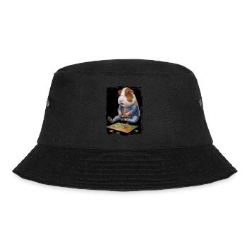Meerschweinchen spielen PuzzleGeschenk - Bucket Hat - Schwarz - Vorne - Lela (165cm)