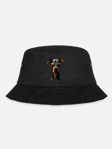 Dobermann Hunde Motiv Wachhund Stolze Dobermänner - Bucket Hat - Schwarz