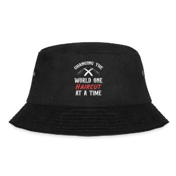 One haircut after the other changes the - Bucket Hat - black - Front - Lela (165cm)
