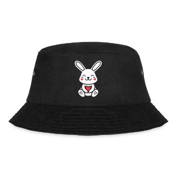 Kleiner Baby-Hase - Bucket Hat - Schwarz - Vorne - Lela (165cm)