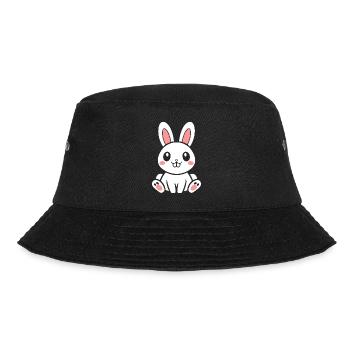 Kleiner Baby-Hase - Bucket Hat - Schwarz - Vorne - Lela (165cm)