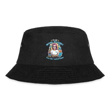I'm An Admin Assistant I Solve Problems Secretary - Bucket Hat - Schwarz - Vorne - Lela (165cm)