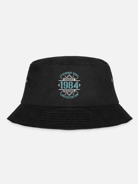Jahrgang August 1984 Retro Geburtstagsgeschenk - Bucket Hat - Schwarz