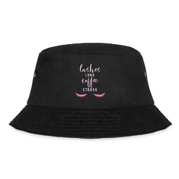 Lashes long Coffee strong - Bucket Hat - black - Front - Lela (165cm)
