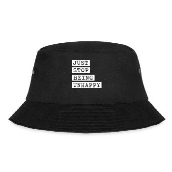 Misanthrope Sarcasm Unhappy Goth - Bucket Hat - black - Front - Lela (165cm)