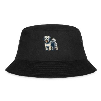 Geometric Art Havanese Havaneses - Bucket Hat - black - Front - Lela (165cm)