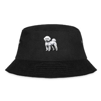 Art géométrique Bichon frisé Bichon frisé - Bob - noir - Devant - Lela (165cm)