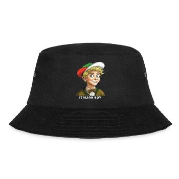 BOY ITALY ITALIAN BOY - Bucket Hat - black - Front - Lela (165cm)