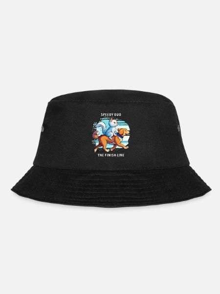 HUND KATZE SPEEDY DUO THE FINISH LINE - Bucket Hat - Schwarz