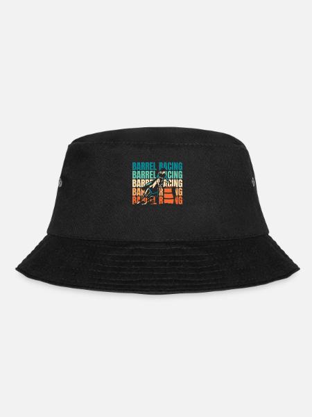 Fassrennen Westernreiten Barrel Racing - Bucket Hat - Schwarz
