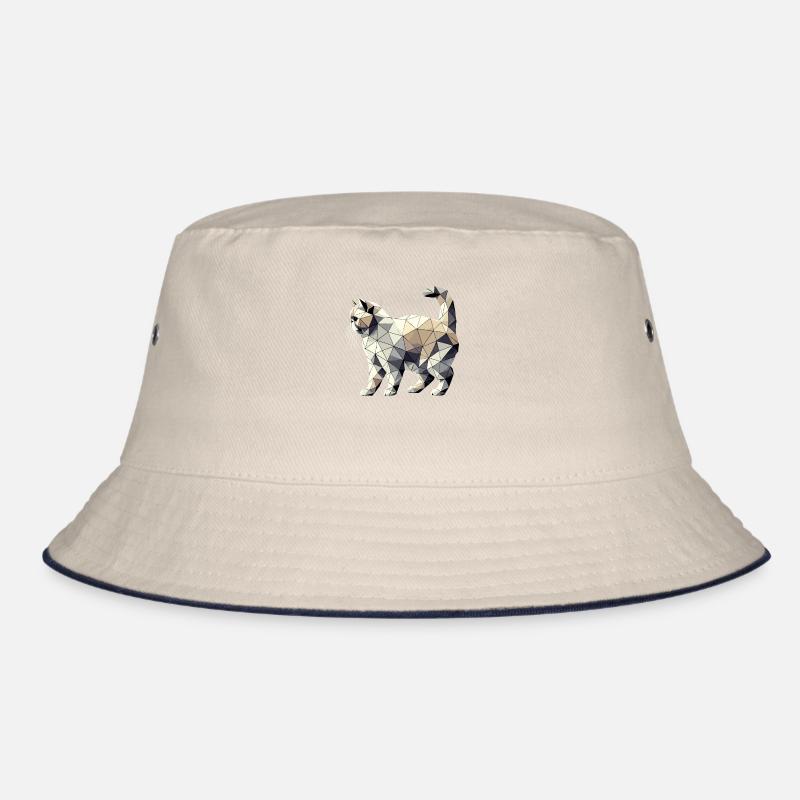 Geometric Art LaPerm LaPerms Bucket Hat
