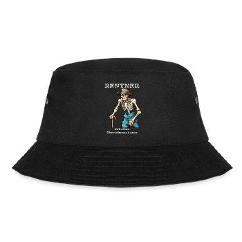 RENTNER JOB ohne Überlebenschance - Bucket Hat - Schwarz - Vorne - Lela (165cm)