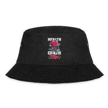Health Coach Life Fitness Trainer Workout Lover - Bucket Hat - black - Front - Lela (165cm)