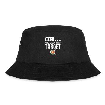 Archer Archery Pun - Bucket Hat - black - Front - Lela (165cm)