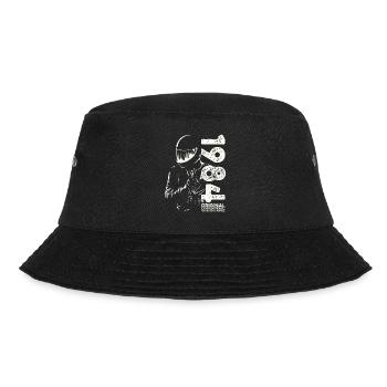 40. Geburtstag Jahrgang 1984 Motorradfahrer Biker - Bucket Hat - Schwarz - Vorne - Lela (165cm)
