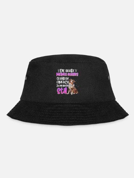 Australian Shepherd DIE HAARE MEINES AUSSIES - Bucket Hat - Schwarz