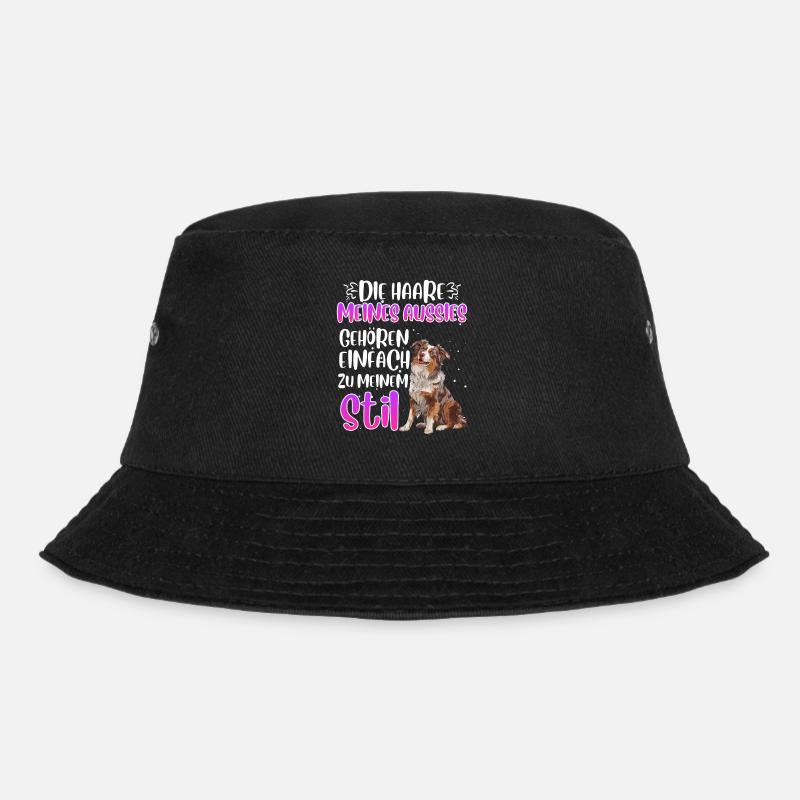 Australian Shepherd DIE HAARE MEINES AUSSIES - Bucket Hat - Schwarz