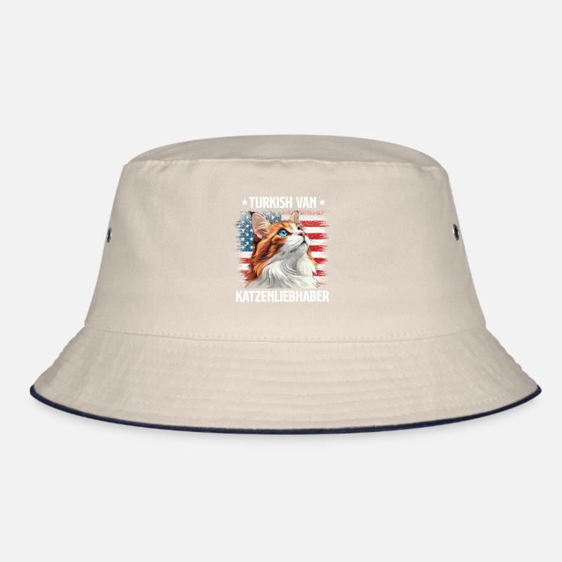 TURKISH VAN CAT LOVER United States Cat Dad Bucket Hat