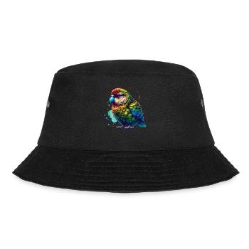 Kakapo Night Parrot - Bucket Hat - black - Front - Lela (165cm)