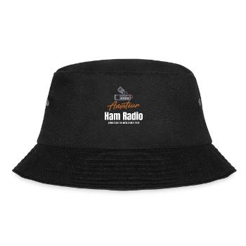 Amateur-amateurfunk Verbindet Die Welt Seit 1909 - Bucket Hat - Schwarz - Vorne - Lela (165cm)