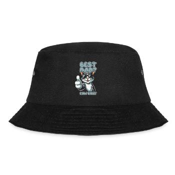 Katze Vater Best Dad Pawsibly - Bucket Hat - Schwarz - Vorne - Lela (165cm)