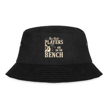 Die Besten Spieler Sitzen Auf Der Bank Harfe - Bucket Hat - Schwarz - Vorne - Lela (165cm)
