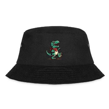 Cute Zombie T Rex Dinosaur Halloween - Bucket Hat - black - Front - Lela (165cm)