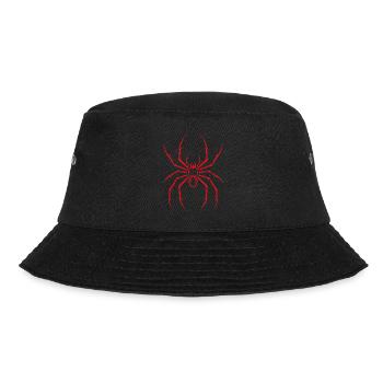 Spinne - Bucket Hat - Schwarz - Vorne - Lela (165cm)
