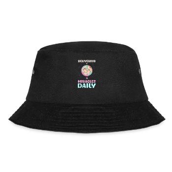 L&D-Krankenschwester vollbringt täglich Wunder - Bucket Hat - Schwarz - Vorne - Lela (165cm)