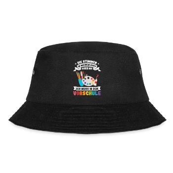 Kindergartenkind Kindergarten Kindergartenanfang G - Bucket Hat - Schwarz - Vorne - Lela (165cm)