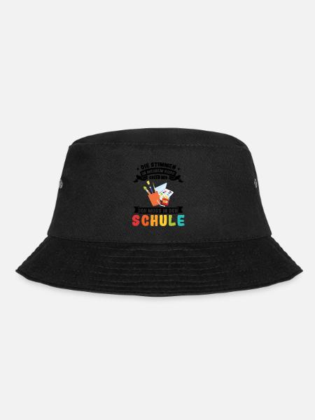 Schulanfang Schule Schulkind Geschenk - Bucket Hat - Schwarz