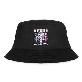 JGA Braut Junggesellinnenabschied Poltern Frauen - Bucket Hat - Schwarz - Vorne - Lela (165cm)