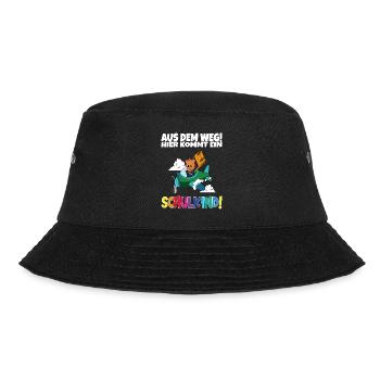 Schulkind 2024 Einschulung Schulanfang - Bucket Hat - Schwarz - Vorne - Lela (165cm)