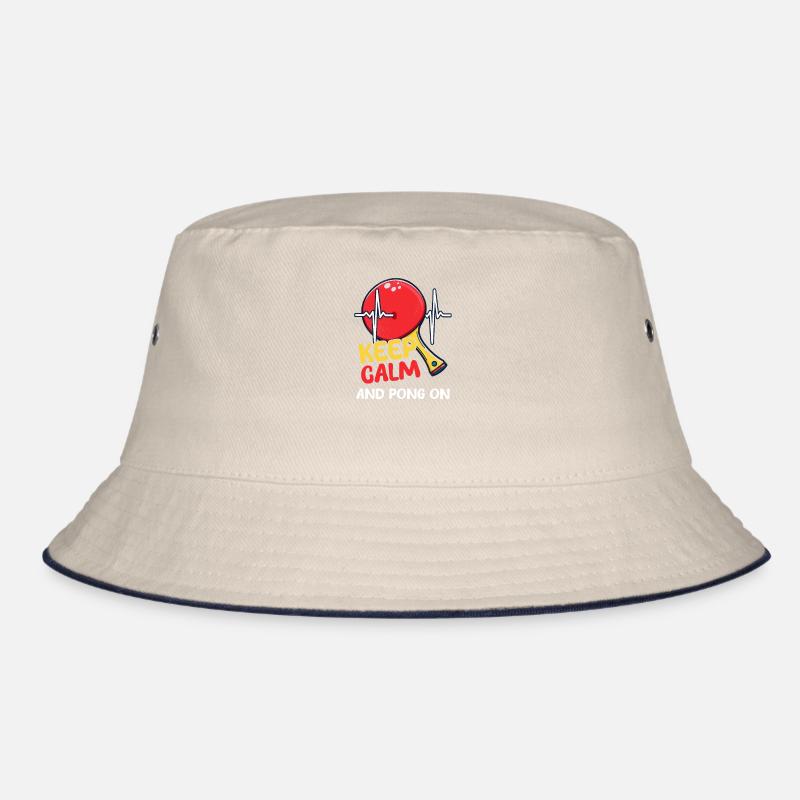 Ping Pong Keep Calm And Pong On Bucket Hat