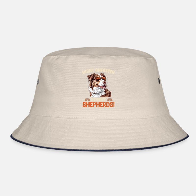 Aussie NICHT ANFASSEN SONST SHEPHERDS Lustiges Bucket Hat