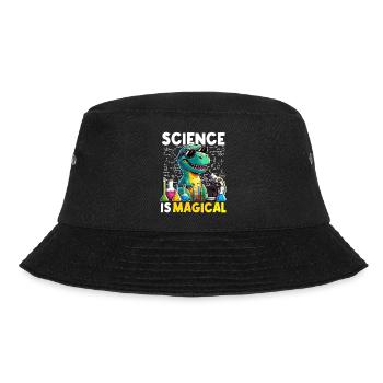 Science Is Magical Dinosaur T-rex Chemist Funny - Bucket Hat - black - Front - Lela (165cm)