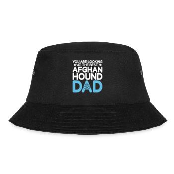 Afghan Hound Gifts - Bucket Hat - Schwarz - Vorne - Lela (165cm)