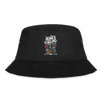 Homeschool Mom Dad Family Life Community Journey - Bucket Hat - black - Front - Lela (165cm)
