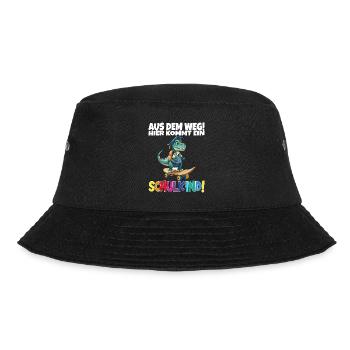 Schulkind 2024 Einschulung Schulanfang - Bucket Hat - Schwarz - Vorne - Lela (165cm)