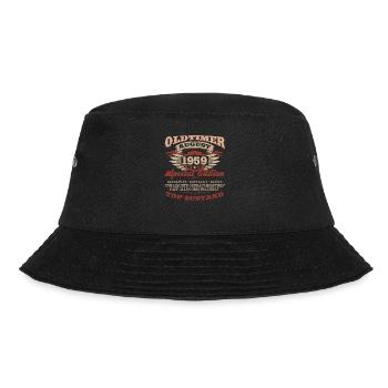 Oldtimer August 1959 Jahrgang 1959 65. Geburtstag - Bucket Hat - Schwarz - Vorne - Lela (165cm)