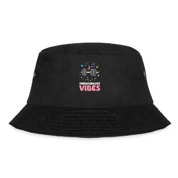 Pre Workout Preworkout Vibes - Bucket Hat - Schwarz - Vorne - Lela (165cm)