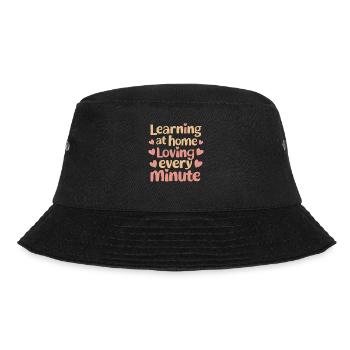 Homeschool Mom Dad Family Life Community Journey - Bucket Hat - Schwarz - Vorne - Lela (165cm)
