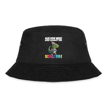 Schulkind 2024 Einschulung Schulanfang - Bucket Hat - Schwarz - Vorne - Lela (165cm)