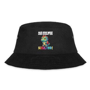 Schulkind 2024 Einschulung Schulanfang - Bucket Hat - Schwarz - Vorne - Lela (165cm)