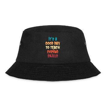 T Shirt for Bewä It's a good day to cope - Bucket Hat - black - Front - Lela (165cm)