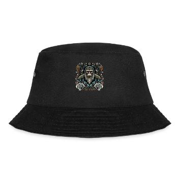 Floral Bigfoot Sasquatch - Bucket Hat - black - Front - Lela (165cm)